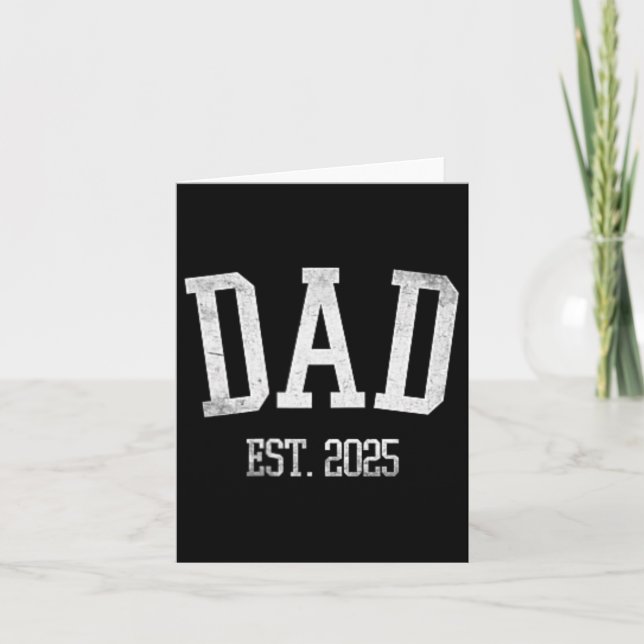 Ny Pappa Est. 2025 Förväntad  Kort (Framsida)