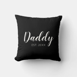 Ny pappa etablerad 2022 typografi kudde