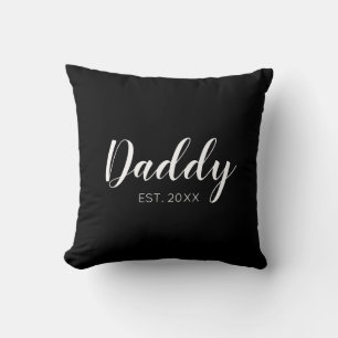 Ny pappa etablerad 2022 typografi kudde