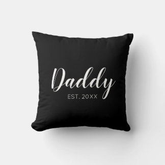 Ny pappa etablerad 2022 typografi kudde