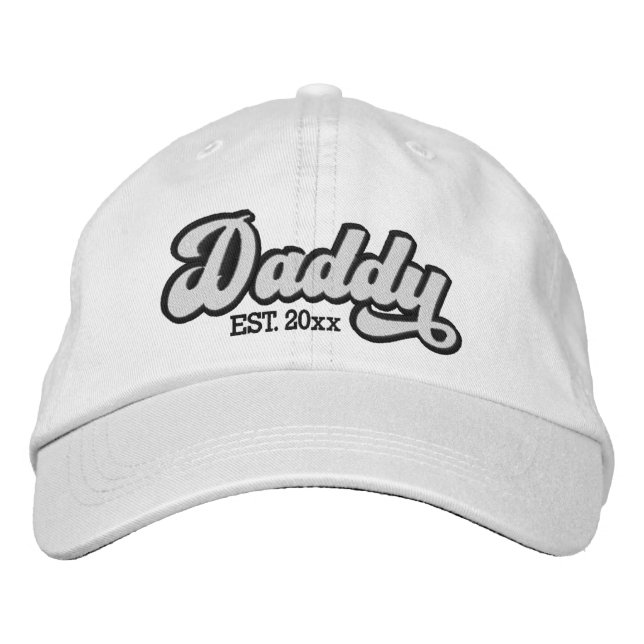 Ny Pappa Etablerad Personlig Broderad Keps (Framsida)