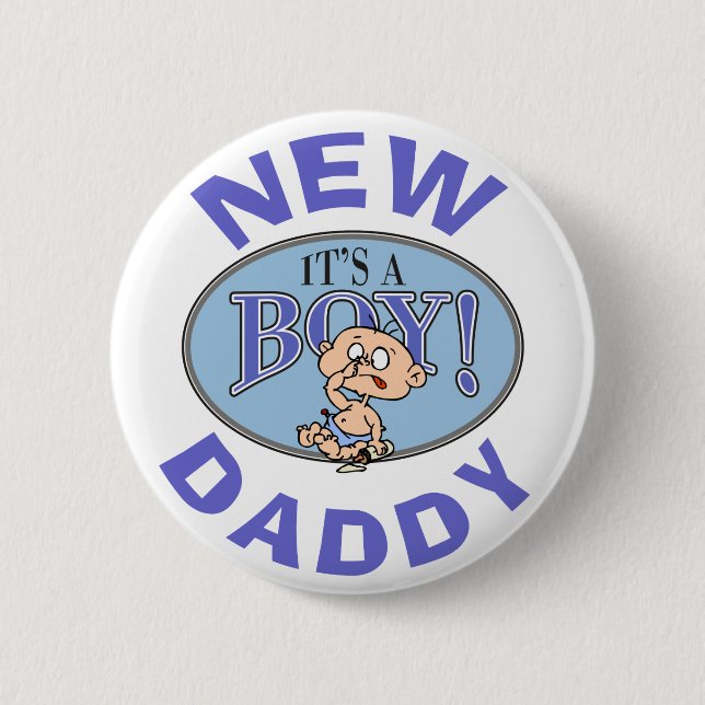 Ny pappa för pojke knapp (Framsida)