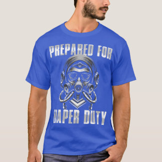 Ny pappa förberedd för blöjtullsfunktion från Papp T Shirt