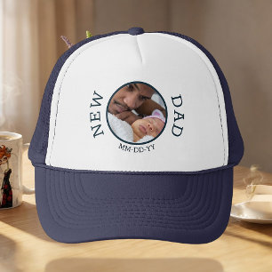 Ny Pappa Första Gången Pappa Anpassad Foto Personl Keps