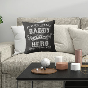 Ny pappa första gången pappa Livstid Hero Kudde