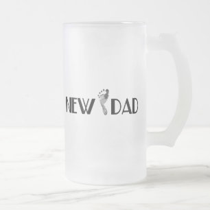 Ny pappa frostat ölglas
