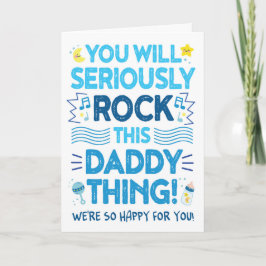 Ny pappa Gratulerar, du kommer att Sten den här pa Kort
