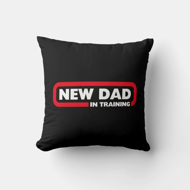 Ny pappa i utbildning - roligt kudde (Framsida)