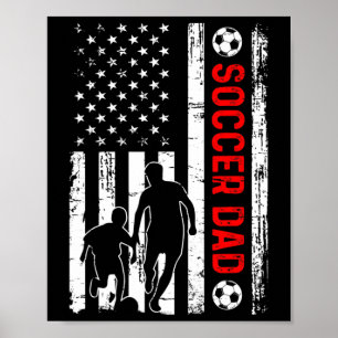 Ny pappa kommer snart att bli fotbollspappa Retroa Poster