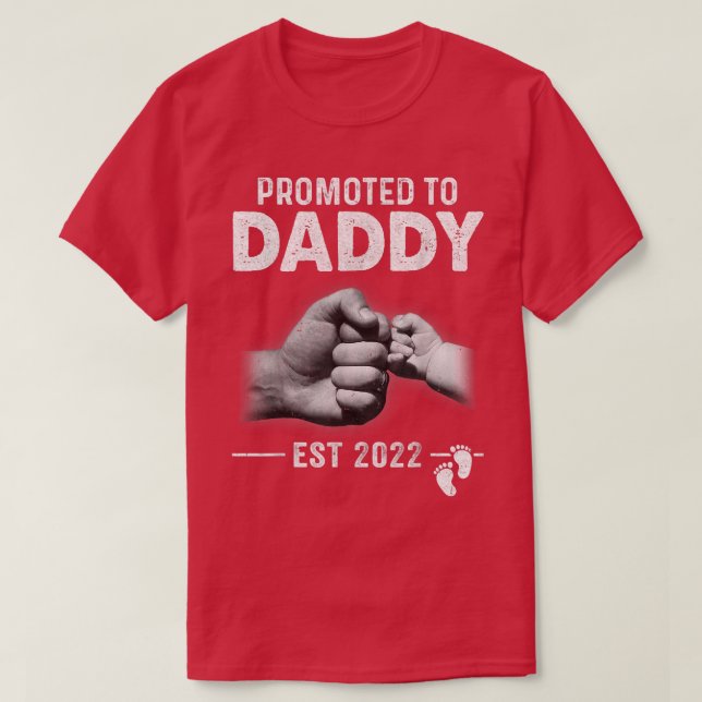 Ny pappa snart till pappa 2022 t shirt (Design framsida)