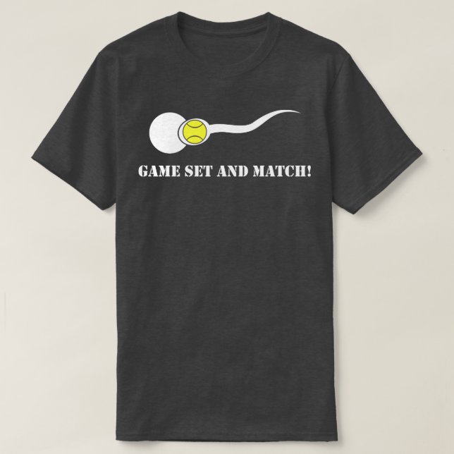 Ny pappagåva tennisspelare t shirt (Design framsida)