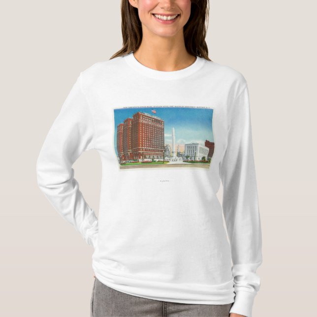 NY påstår kontoret, det Statler hotellet Tee Shirt (Framsida)