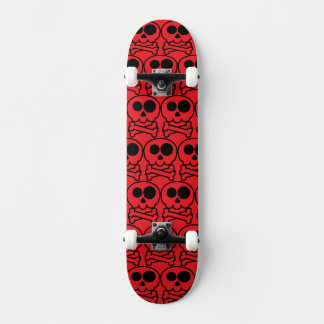 NY - Pastell Tecknad Dödskalle Mini Skateboard Bräda 18,5 Cm