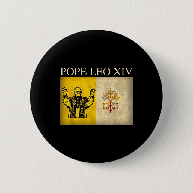 Ny påve Leo Xiv Robert Francis Prevost Vatican Fl Knapp (Framsida)