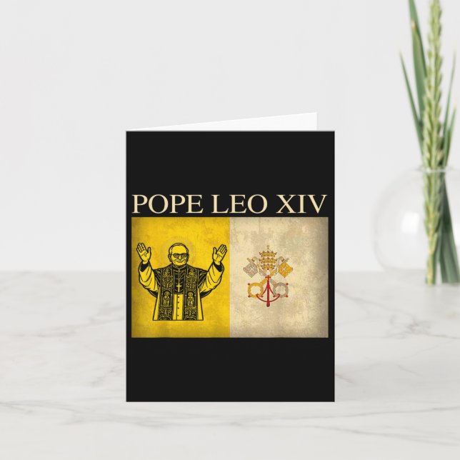 Ny påve Leo Xiv Robert Francis Prevost Vatican Fl Kort (Framsida)