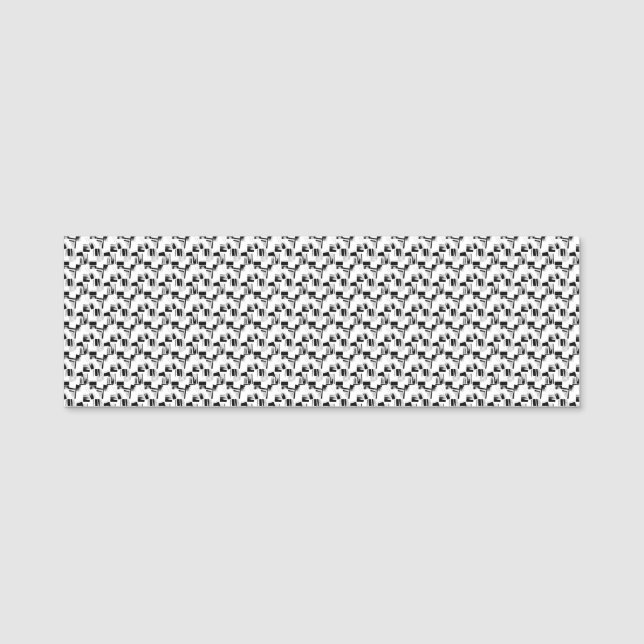 Ny personalisera TextLogo Namn bricka Namnbricka (Framsida)