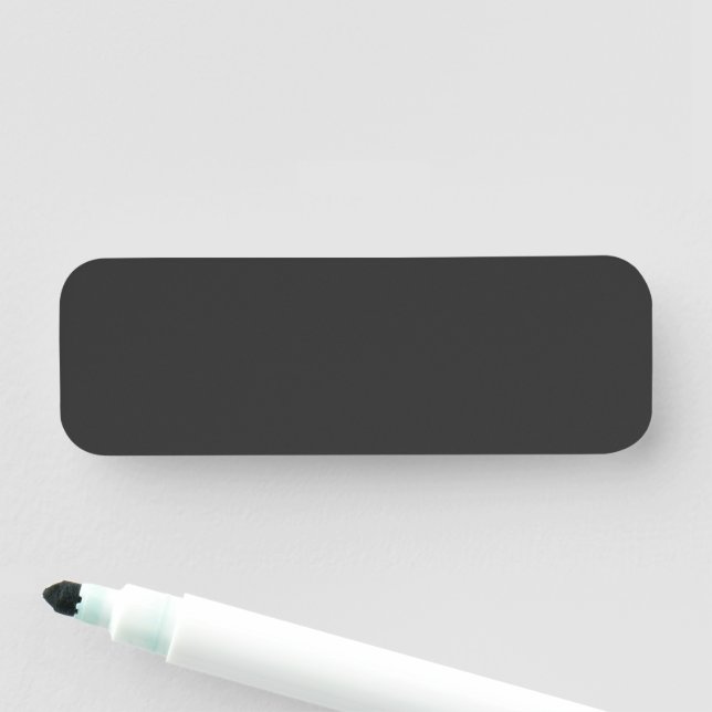 Ny Personlig ett svartvitt foto av en klocka Namnbricka (På plats)