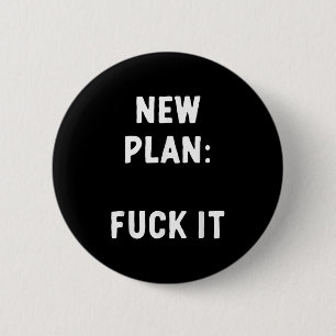 Ny plan_ För det Roligt Sarksast Offensiv Citat Knapp