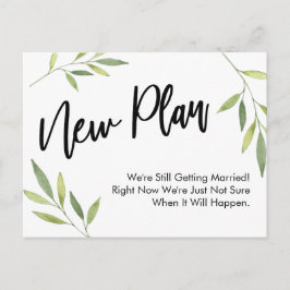 Ny plan för ren energi uppskjuten Bröllop-uppdater Vykort