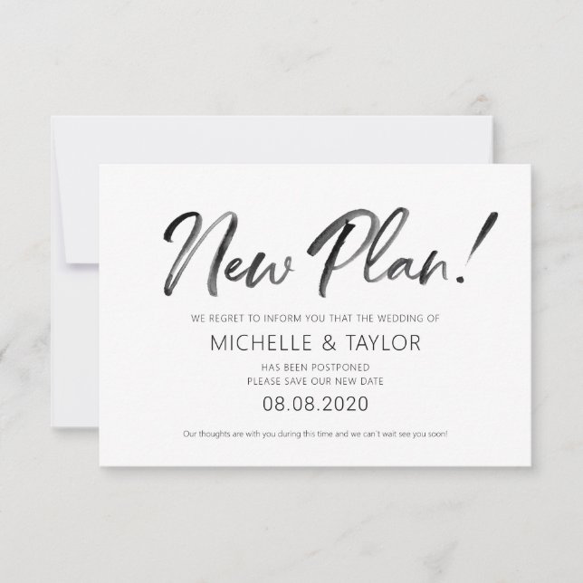 Ny plan för vattenfärgen Förändring av plankort Anteckningskort (Framsida)