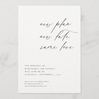 Ny Plan Ny Datum Samma Kärlek Byte av Planer Inbjudningar