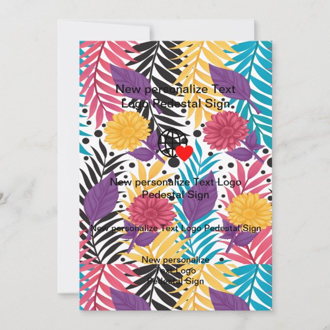 Ny platt inbjudan Anpassa din egen (Framsida)