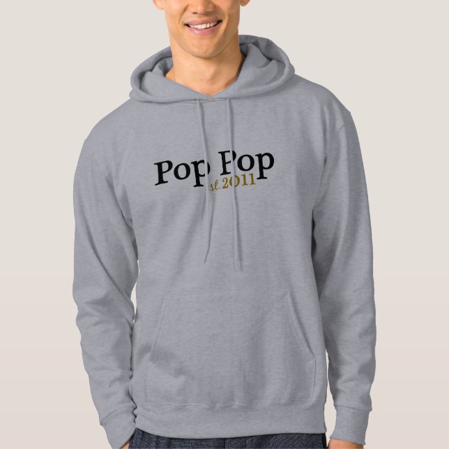 Ny poppop est 2011 sweatshirt med luva (Framsida)