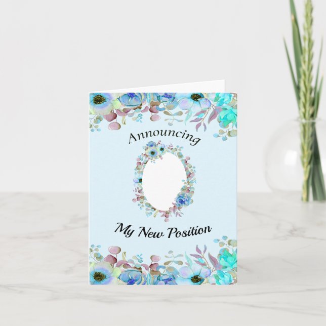 Ny position i avisering Lägg till ett eget foto Kort (Framsida)