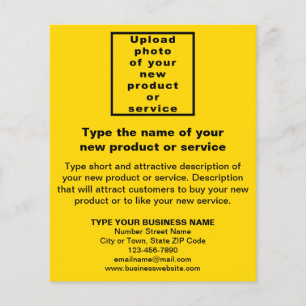Ny produkt eller tjänst för företag på Gult Flyer