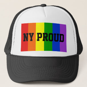 NY Proud Gay Rainbow Flagga Cap Keps