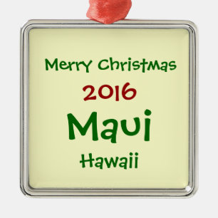 NY PRYDNAD 2016 FÖR MAUI HAWAII JULHELGDAG JULGRANSPRYDNAD METALL