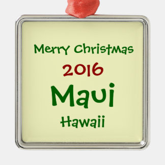 NY PRYDNAD 2016 FÖR MAUI HAWAII JULHELGDAG JULGRANSPRYDNAD METALL