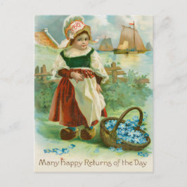 NY Public Library Vintage Birthday Card # 3 Vykort