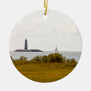 Ny punktkomfort, fyr julgransprydnad keramik