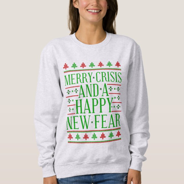ny rädsla för krisen lycklig t shirt (Framsida)