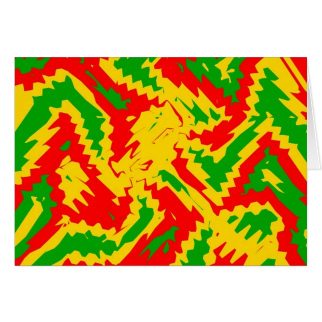 Ny Rasta design Hälsningskort (Framsidan Horizontal)
