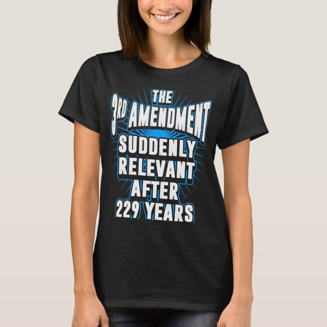 Ny relevant tredje ändring t shirt (Framsida)