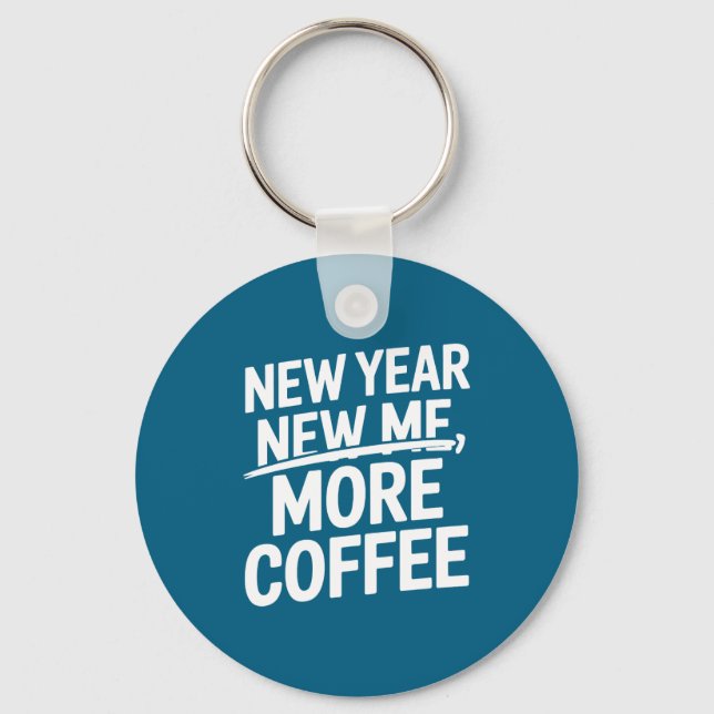 Ny rolig mer kaffe koffeinmissbrukare säger nyckelring (Framsida)