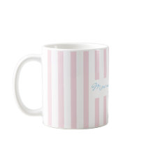  Ny rosewater rosa randig mugg för mammor 