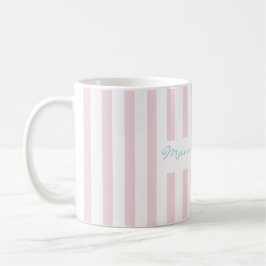  Ny rosewater rosa randig mugg för mammor 
