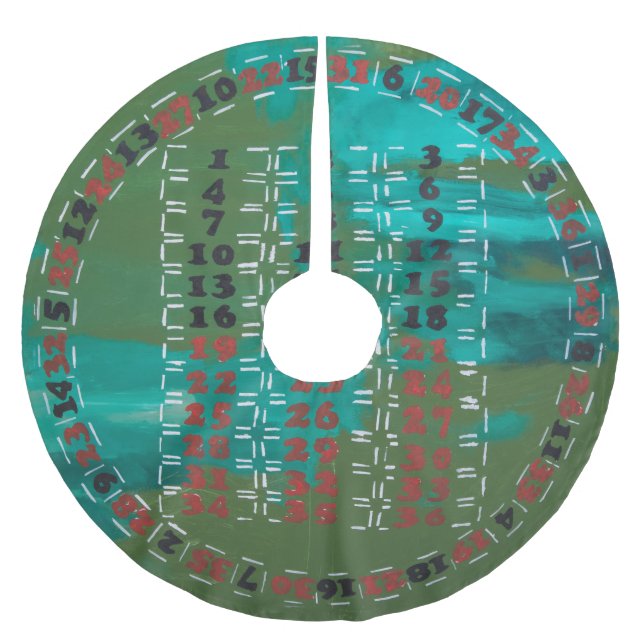 NY ROULETTE-MODELL JULGRANSMATTA BORSTAD POLYESTER (Framsidan)