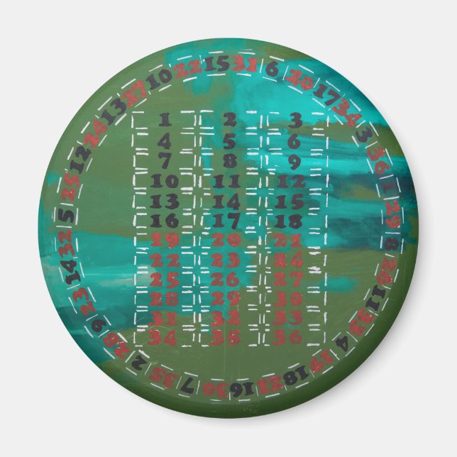 NY ROULETTE-MODELL MAGNET (Framsidan)