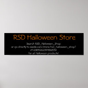 NY RSD HALLOWEEN SHOP POSTER