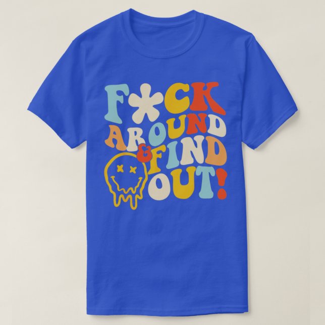 ny runt och ta reda på t shirt (Design framsida)