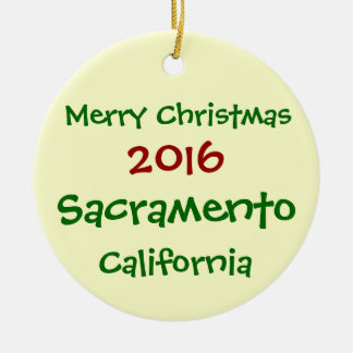 NY SACRAMENTO KALIFORNIEN JULPRYDNAD 2016 JULGRANSPRYDNAD KERAMIK