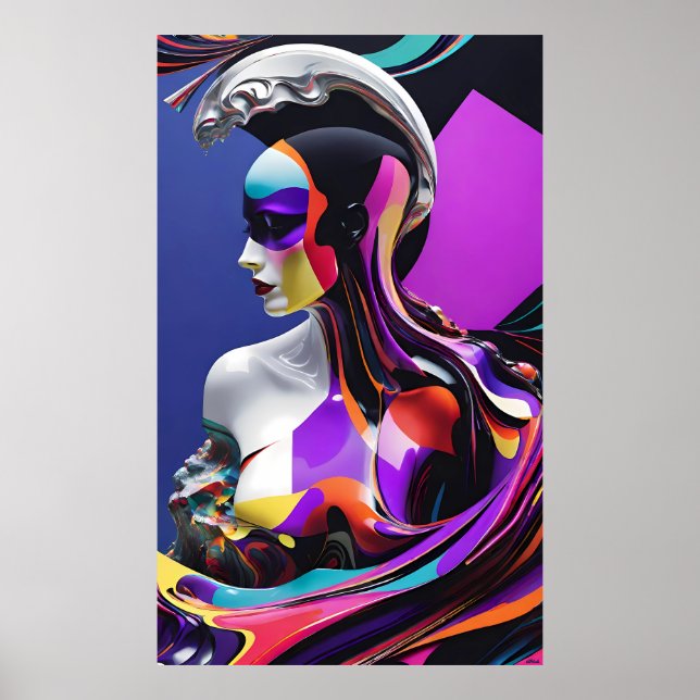 Ny segmentvåg för Surfa - Ken Gage Art Poster (Framsidan)