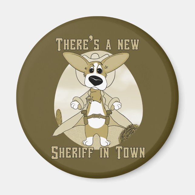 Ny sheriff i Town Magnet (Framsidan)
