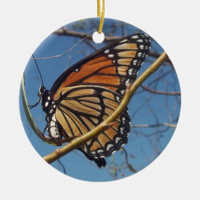 Ny skapelse julgransprydnad keramik (Framsidan)