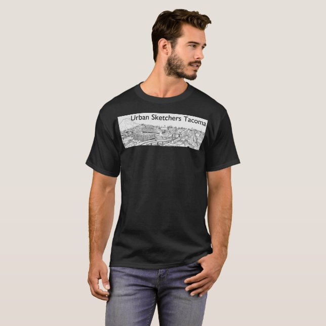 Ny skjorta för mörk t shirt (Hel framsida)