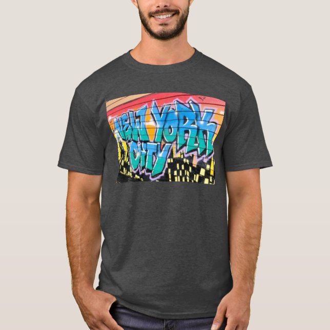 ny skjorta för utslagsplats för grafittiNew York T-shirt (Framsida)